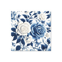 Blue and white flowers