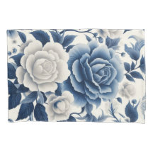 Blue and white flowers