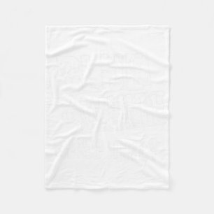 Blue And White Game Day Group Shirt For High Schoo Fleece Blanket