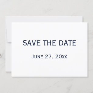 Blue And White Gay Wedding Save The Date Cards