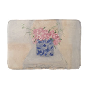 Blue and White Ginger Jar Bath Mat