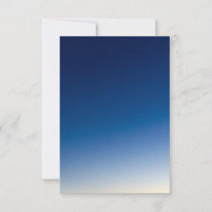 Blue and White Gradient Wedding  Invitation