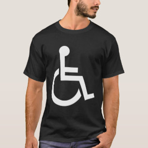 Blue And White Handicap Sign T-Shirt
