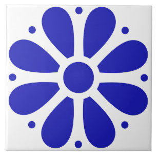 Blue and white Italian Watercolor Tile