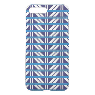 Blue and white Latvian Latgale Ethnic Folk art iPhone 8 Plus/7 Plus Case