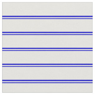 Blue and White Lines/Stripes Pattern Fabric