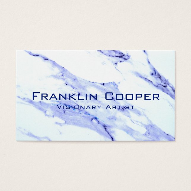 Blue and White Marble (Front)