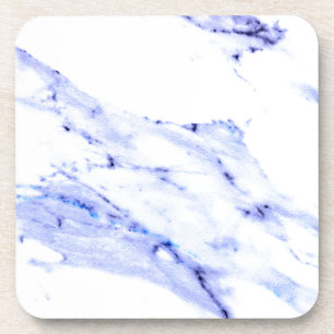 Blue and White Marble Coaster