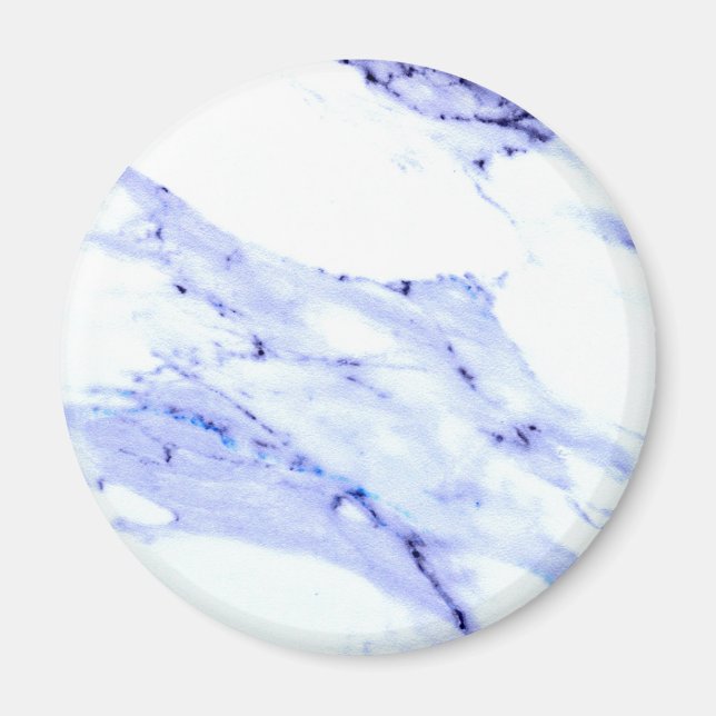 Blue and White Marble Magnet (Front)
