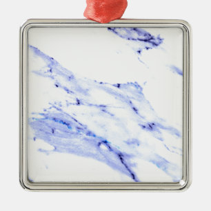 Blue and White Marble Metal Tree Decoration