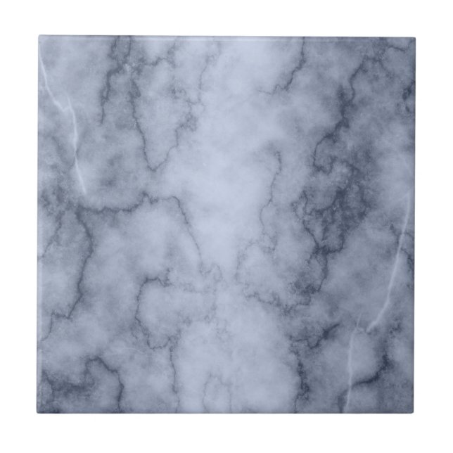 Blue and White Marble Tile (Front)
