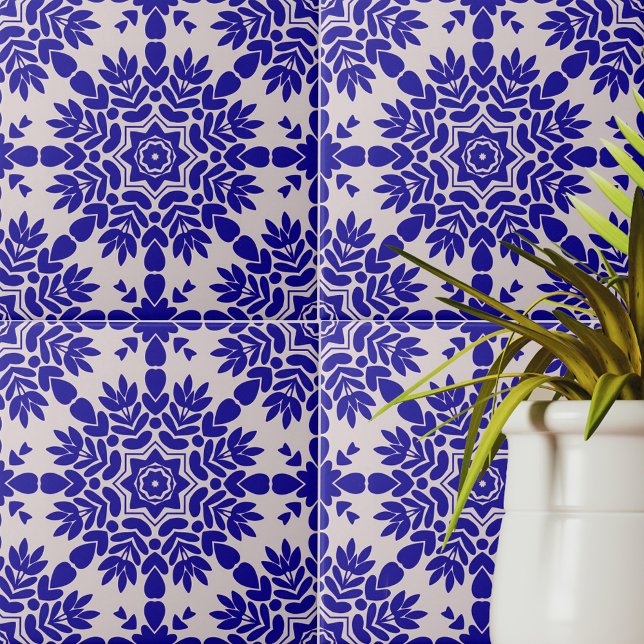 Blue and White Mediterranean Azulejo Portuguese Tile (Creator Uploaded)