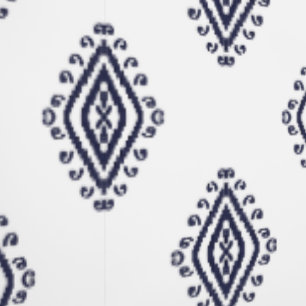 Blue and White Modern Geometric Print Pattern Wallpaper