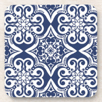 Blue and White Moroccan Pattern