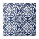 Blue and White Moroccan Pattern Tile<br><div class="desc">Elegant blue and white Moroccan pattern. This design is available in variety of colours and products.</div>