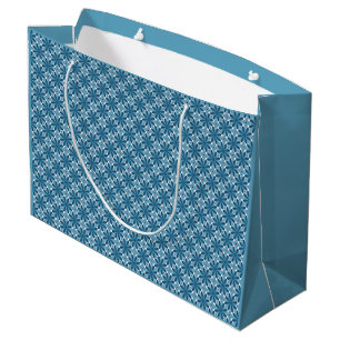 Blue and White Mosaic Large Gift Bag
