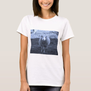 Blue and White  Mother sheep T-Shirt