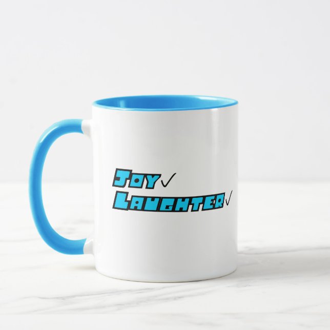Blue and White Mug (Left)