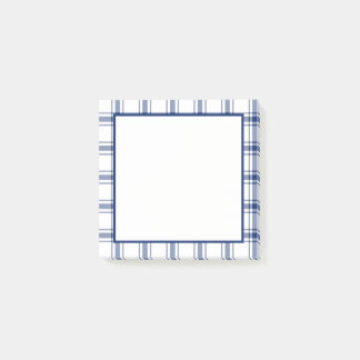 Blue and White Nautical Plaid Post-it Notes