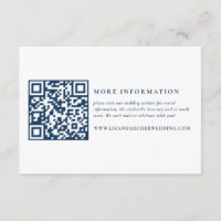 Blue and White Nautical Wedding Information