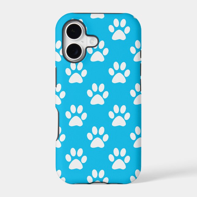 Blue and white paws pattern (Back)