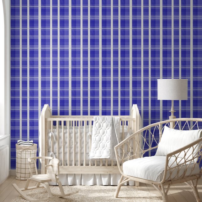 Blue And White Plaid  Wallpaper (Kids)