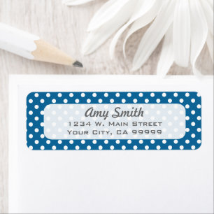 Blue and White Polka Dots