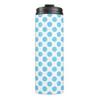 Blue and white polka dots pattern