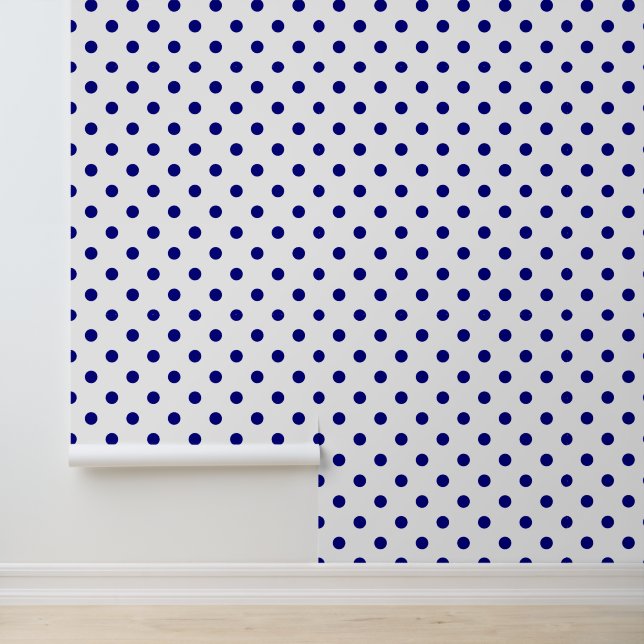 Blue and White Polkadots  Wallpaper (Application)