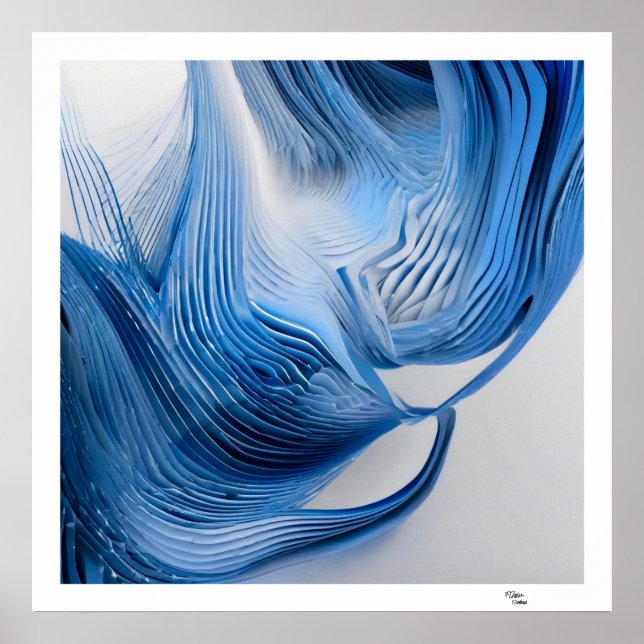 Blue and White  Poster (Front)