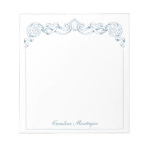Blue and White Ribbon Crest Frame Personalised