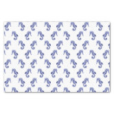 Navy Blue White Circle Pattern Tissue Paper