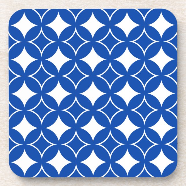 Blue and white shippo pattern coaster (Front)