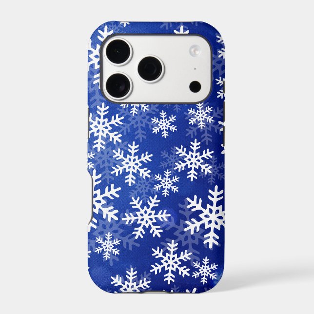 Blue and White Snowflakes (Back)