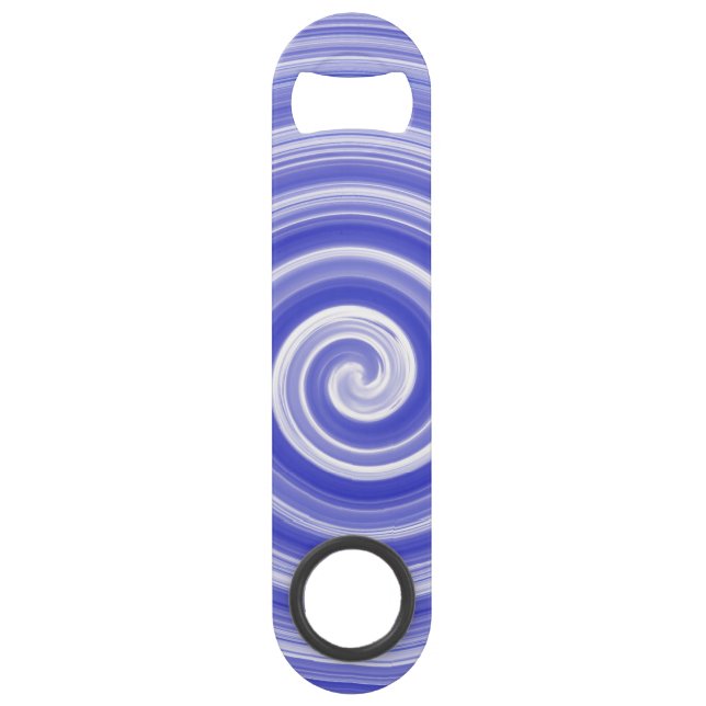 Blue and white spiral pattern (Back)