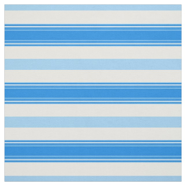 Blue and White Stripe Fabric (Swatch)