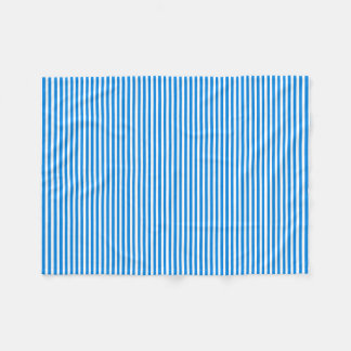 Blue and white striped blanket
