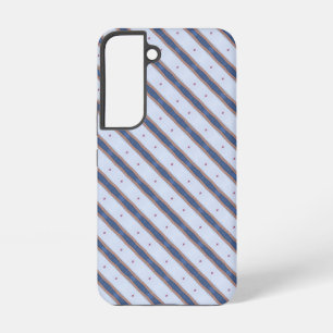 Blue and White Striped Design Samsung Galaxy Case