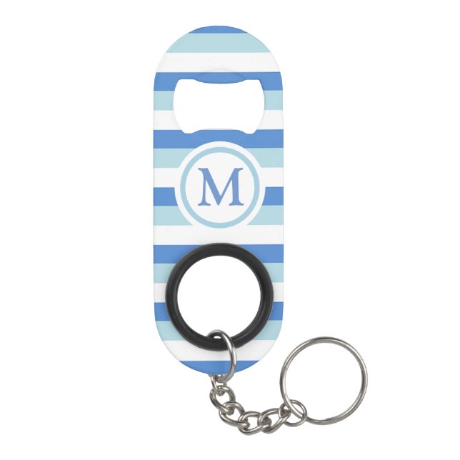 Blue and White Striped Monogram (Back)