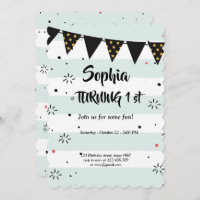 blue and white striped pattern   birthday card