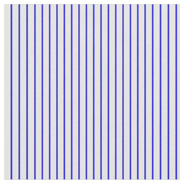 Blue and White Striped Pattern Fabric (Close Up)