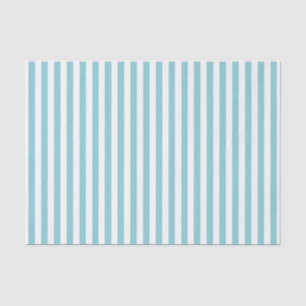 Blue And White Striped Tissue Paper