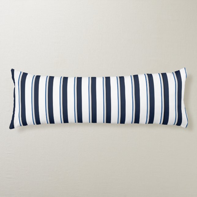 Blue and white stripes body cushion (Front)