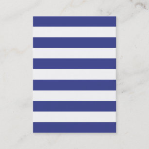 Blue and White Stripes Business Card