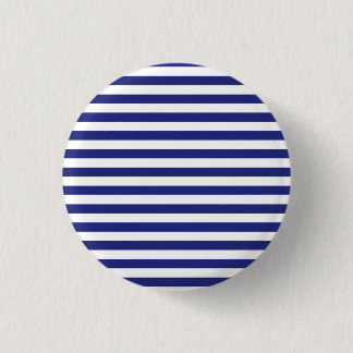 Blue and White Stripes Button