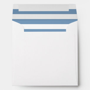 Blue and White Stripes Inside Envelope