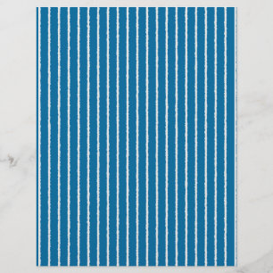 Blue and White Stripes with Uneven Lines Flyer