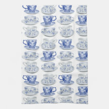 Blue and white tea cup