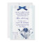 Blue and White Tea Party Bridal Shower Invitation