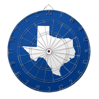 Blue and White Texas Dartboard